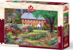 Art puzzle Puzzle Vrt s konji 1500 kosov