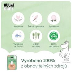 MUUMI BABY 6 Junior 12-24 kg (108 kosov), mesečni paket eko plenic