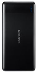 Canyon powerbank PB-107B PD/QC3.0,10000mAh Li-pol, vhod 5/9/12V (MicroUSB/USB-C),izhod 5/9/12V (USB-A+USB-C),črna