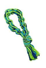 Buster Pasja igrača Bungee Loop z vozlom modra/zelena 33cm