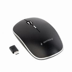 Gembird Mouse MUSW-4BSC-01, črna, brezžična, sprejemnik USB Type-C