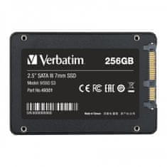 Verbatim SSD notranji disk 2,5" SATA III Vi550 S3, SSD 256 GB 49351