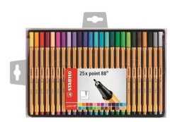 Stabilo Marker point liner 88 komplet po 25 kosov v kovčku