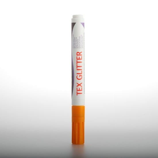 Darwi TEX GLITTER marker za tekstil - oranžna 6 ml