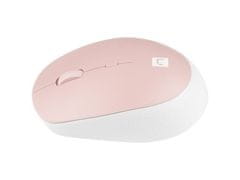 Natec Optična miška HARRIER 2/1600 DPI/Office/Optical/Wireless Bluetooth/White-Pink