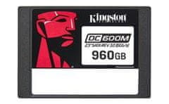 Kingston SSD DC600M 960GB SATA III 2,5" 3D TLC SSD (branje/pisanje: 560/530 MBs; 94/65k IOPS; 1DWPD), za mešano uporabo