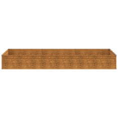 Vidaxl Vrtna visoka greda 291x100x36 cm corten jeklo