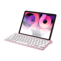 NEW Brezžična tipkovnica za iPad Omoton KB088 z držalom za tablični računalnik (roza zlata)