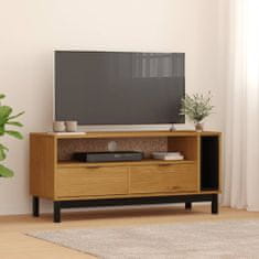 Vidaxl TV omarica FLAM 110x40x50 cm trdna borovina