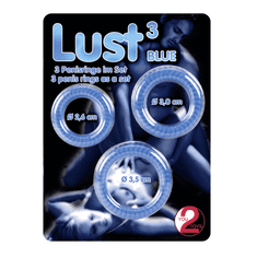 You2Toys Komplet obročkov različnih velikosti 3 kosi Lust 3 Blue