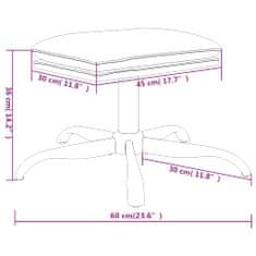 Vidaxl Stolček za noge taupe 60x60x36 cm tkanina iz mikrovlaken