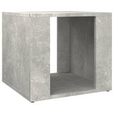Vidaxl Nočna mizica betonsko siva 41x40x36 cm inženirski les