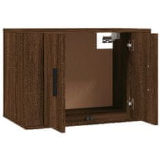 Vidaxl Stenska TV omarica rjav hrast 57x34,5x40 cm