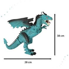 slomart rc dinozaver zmaj - hodi rjove in diha paro 41 cm