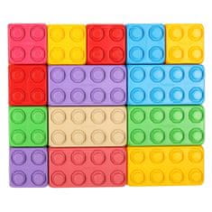 WOWO Gradbene opeke MARIOINEX - MARIOINEX Colored Building Bricks Junior Blocks - 60 Elements Poljska proizvodnja