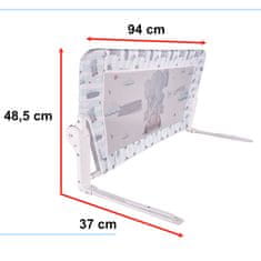 WOWO Varnostna ograja za posteljo Elephant - Varnostna ograja za posteljo Elephant 90 cm