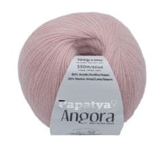 ANGORA MERINO - 100 g / 550 m - stara roza