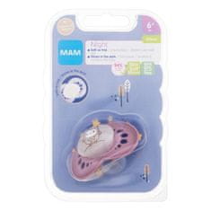 MAM Night Silicone Pacifier 6m+ Owl svetleča silikonska duda 1 kos