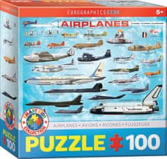 EuroGraphics Letalo Puzzle 100 kosov