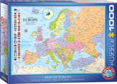 EuroGraphics Puzzle Zemljevid Evrope 1000 kosov