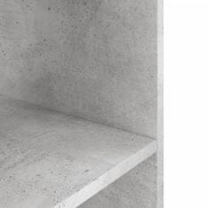 Vidaxl Stojalo za akvarij betonsko sivo 60,5x36x72,5 cm inženirski les