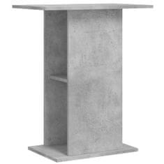 Vidaxl Stojalo za akvarij betonsko sivo 60,5x36x72,5 cm inženirski les