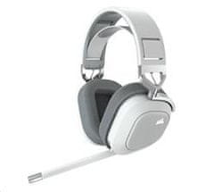Corsair HS80 RGB brezžične slušalke, bele - EU