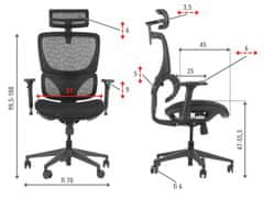 STEMA Sedež iz tkanine ErgoNew S1