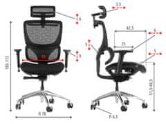 STEMA Sedež iz tkanine ErgoNew S1A