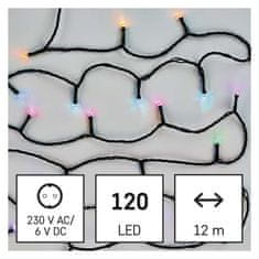 Emos GoSmart LED božična veriga, 12 m, zunanja in notranja, RGB, programi, časovnik, WiFi