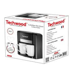 NEW Techwood aparat za kavo s filtrom za 2 skodelici (črn)