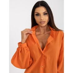 Factoryprice Ženska majica z buff rokavi oversize DIANA oranžna TO-KS-7134.91P_397908 M