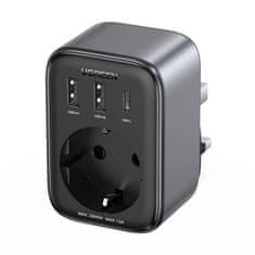 slomart potovalni adapter iz eu v uk ugreen cd314 2xusb-a, 1xusb-c