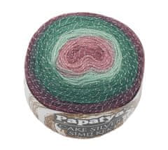 Bellatex Preja PAPATYA CAKE SILVER - 150g / 540 m - zelena, bordo