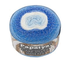 Bellatex PAPATYA CAKE SILVER - 150g / 540 m - modra, bela