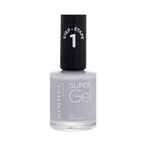 Rimmel Super Gel STEP1 gel lak za nohte 12 ml Odtenek 005 rainy days