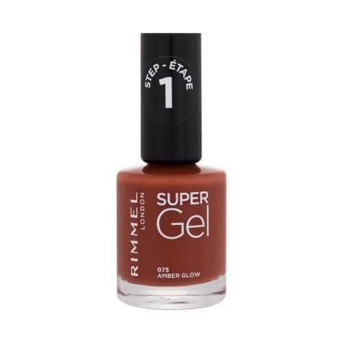 Rimmel Super Gel STEP1 gel lak za nohte 12 ml Odtenek 075 amber glow