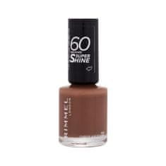 Rimmel 60 Seconds Super Shine hitro sušeči lak za nohte 8 ml Odtenek 140 chocolate eclipse