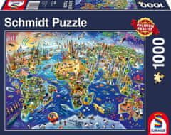 Schmidt Puzzle Raziskuj svet 1000 kosov