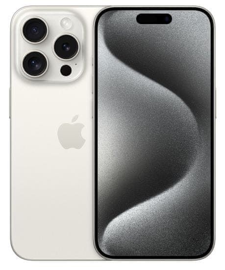 Apple iPhone 15 Pro pametni telefon, 1 TB, White Titanium