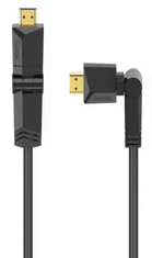 Hama 205011 HDMI High Speed kabel, 4K, moški - moški, rotacijski, ethernet, 1.5 m