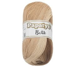 Bellatex PAPATYA BATIK - 100g / 360 m - bež, rjava