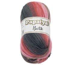 Bellatex PAPATYA BATIK - 100g / 360 m - siva, roza