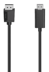 Hama 205144 DisplayPort HDMI kabel, ultra HD 4K, 1.5 m