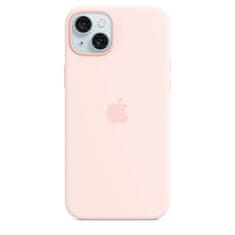 Apple silikonski ovitek za iPhone 15 Plus, z MagSafe, Light Pink