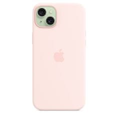 Apple silikonski ovitek za iPhone 15 Plus, z MagSafe, Light Pink