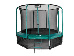 Jumpi 374cm/12FT Maxy Comfort zeleni vrtni trampolin z notranjo mrežo