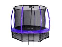 Jumpi 374cm/12FT Maxy Comfort Plus Purple Garden trampolin z notranjo mrežo