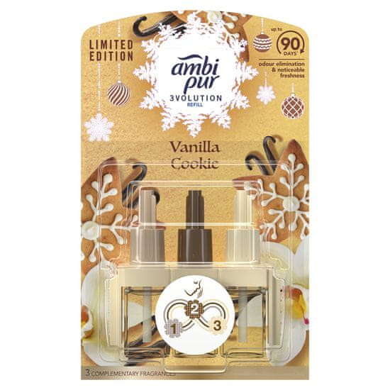 Ambi Pur 3Volution nadomestno polnilo za osvežilnik zraka Vanilla Cookie, 20 ml