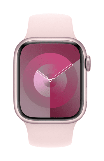 Apple Watch Series 9 pametna ura, 41 mm, GPS, športni pašček S/M, roza